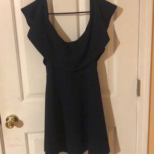 Off the shoulder green dress